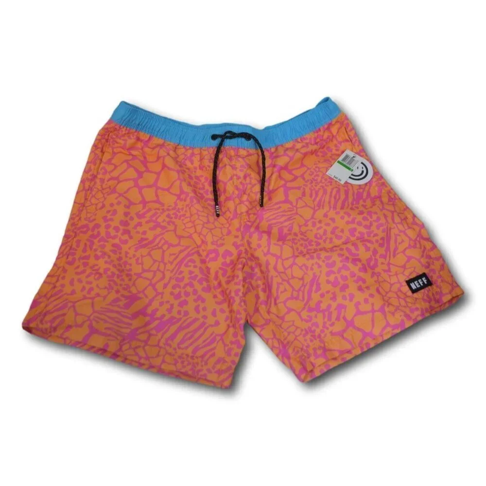 NEFF Men's Daily Hot Tub Board Shorts for Swimming Size: L - NWT